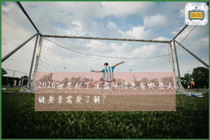 2026世界杯下注盘口信息有哪些关键要素需要了解？